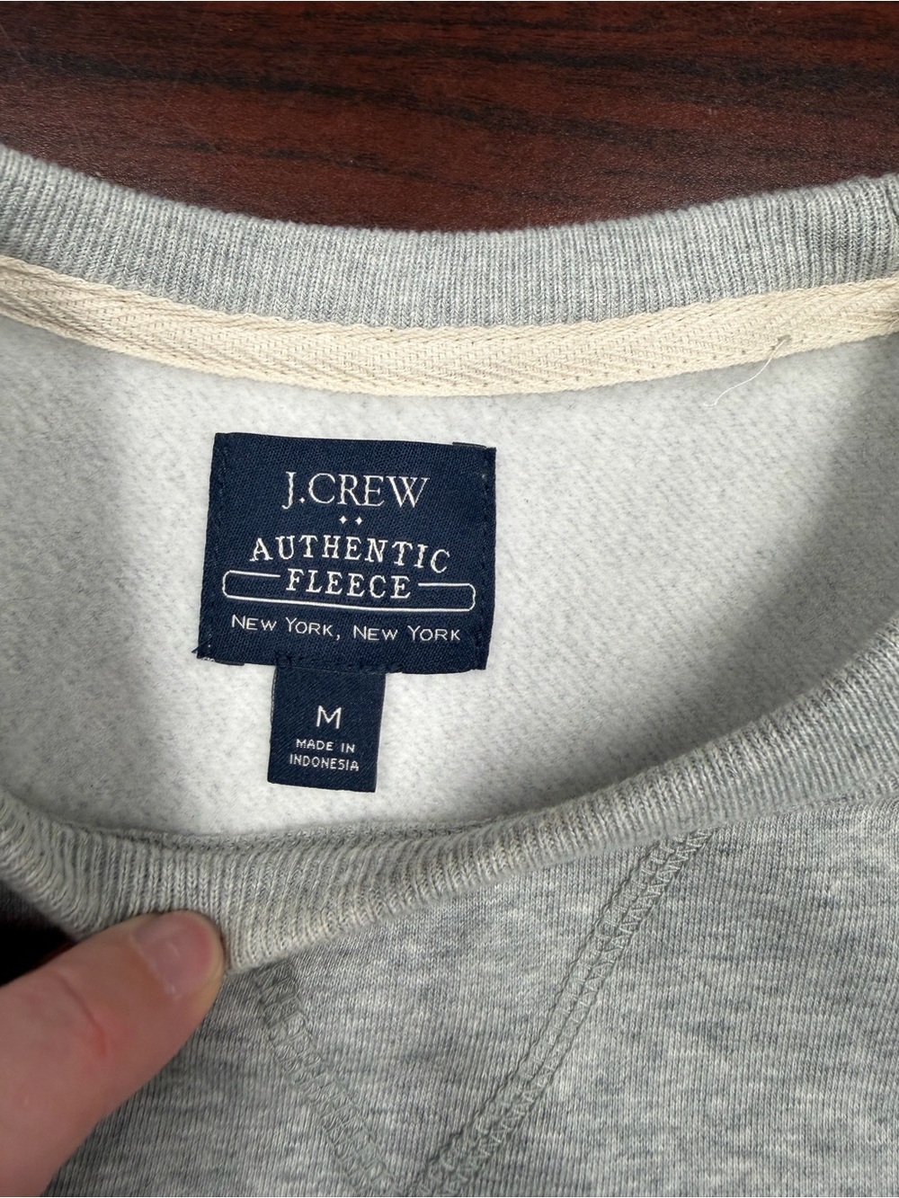 J. Crew Gray Pullover Sweatshirt with Dog Graphic - Picture 2 of 3